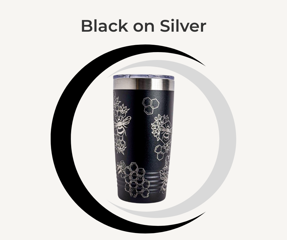 Bee & Honeycomb Engraved Stainless Steel Tumbler – 20oz Insulated Travel Mug