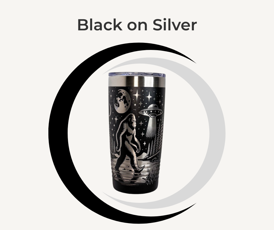 Bigfoot UFO Engraved Stainless Steel Tumbler – 20oz Insulated Travel Mug