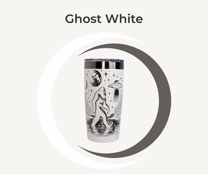 Bigfoot UFO Engraved Stainless Steel Tumbler – 20oz Insulated Travel Mug