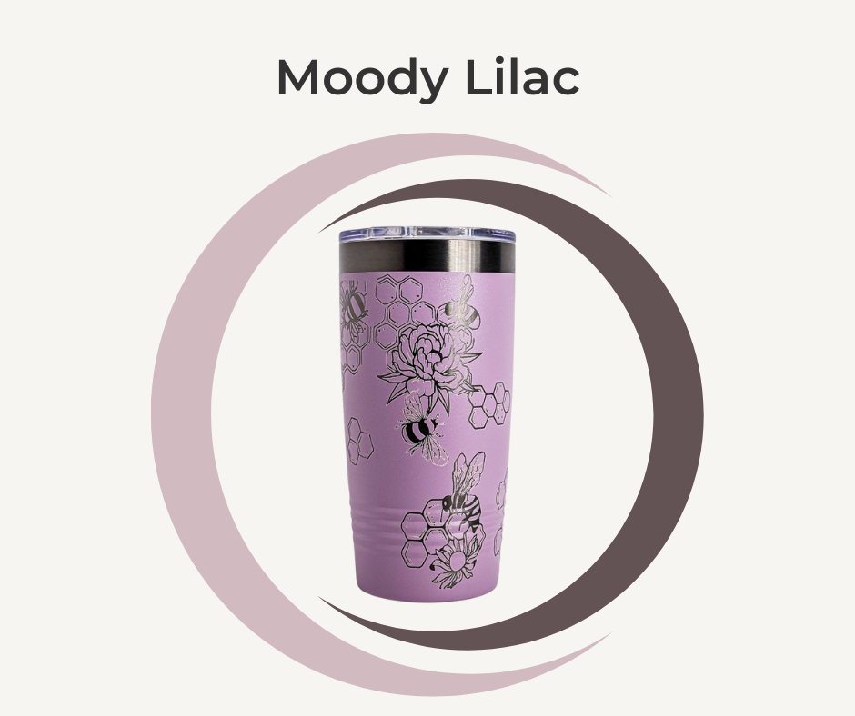 Bee & Honeycomb Engraved Stainless Steel Tumbler – 20oz Insulated Travel Mug