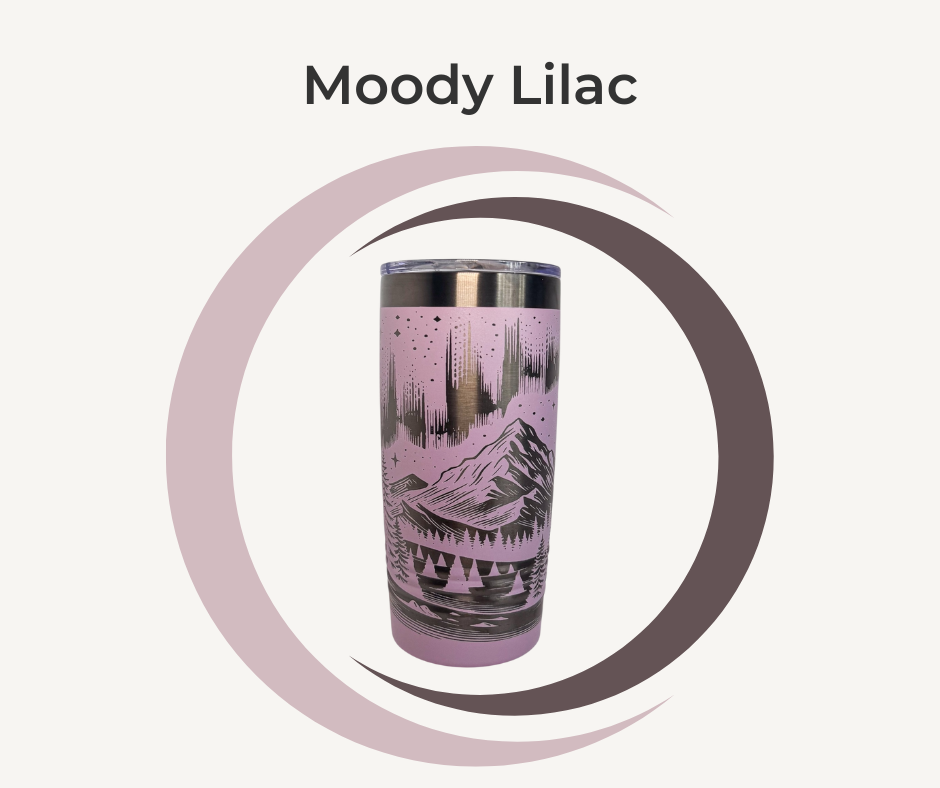 Northern Lights Engraved Stainless Steel Tumbler – 20oz Insulated Aurora Borealis Travel Mug