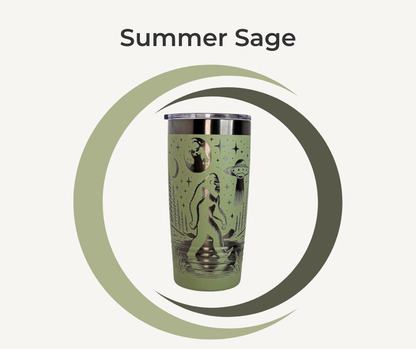 Bigfoot UFO Engraved Stainless Steel Tumbler – 20oz Insulated Travel Mug